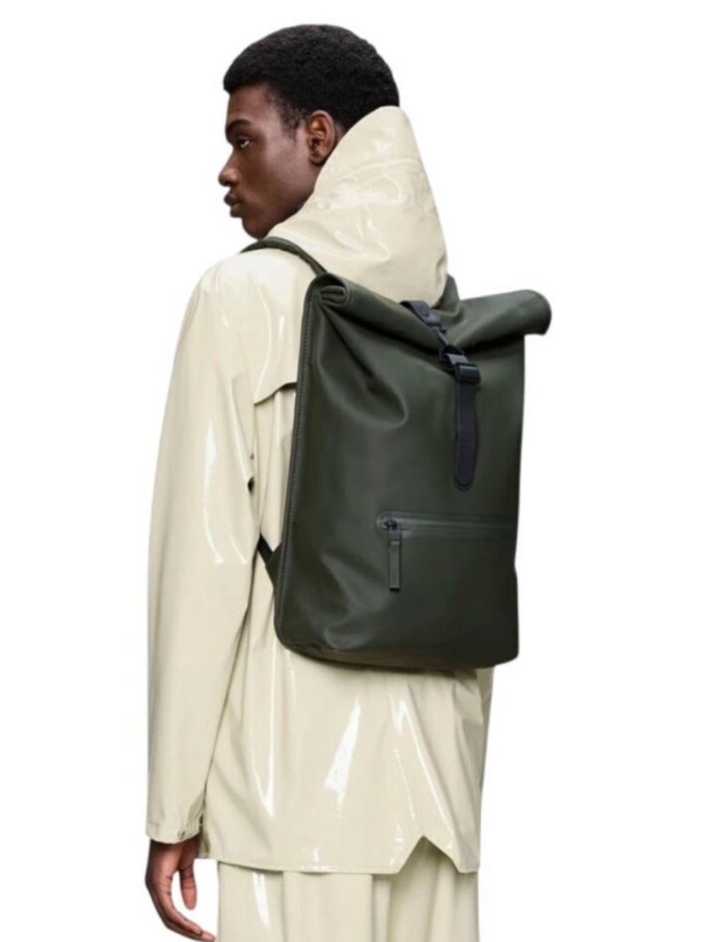 RAINS Rolltop Rucksack Backpack - Picture 2 of 16
